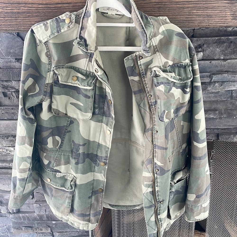 Camo jacket.
